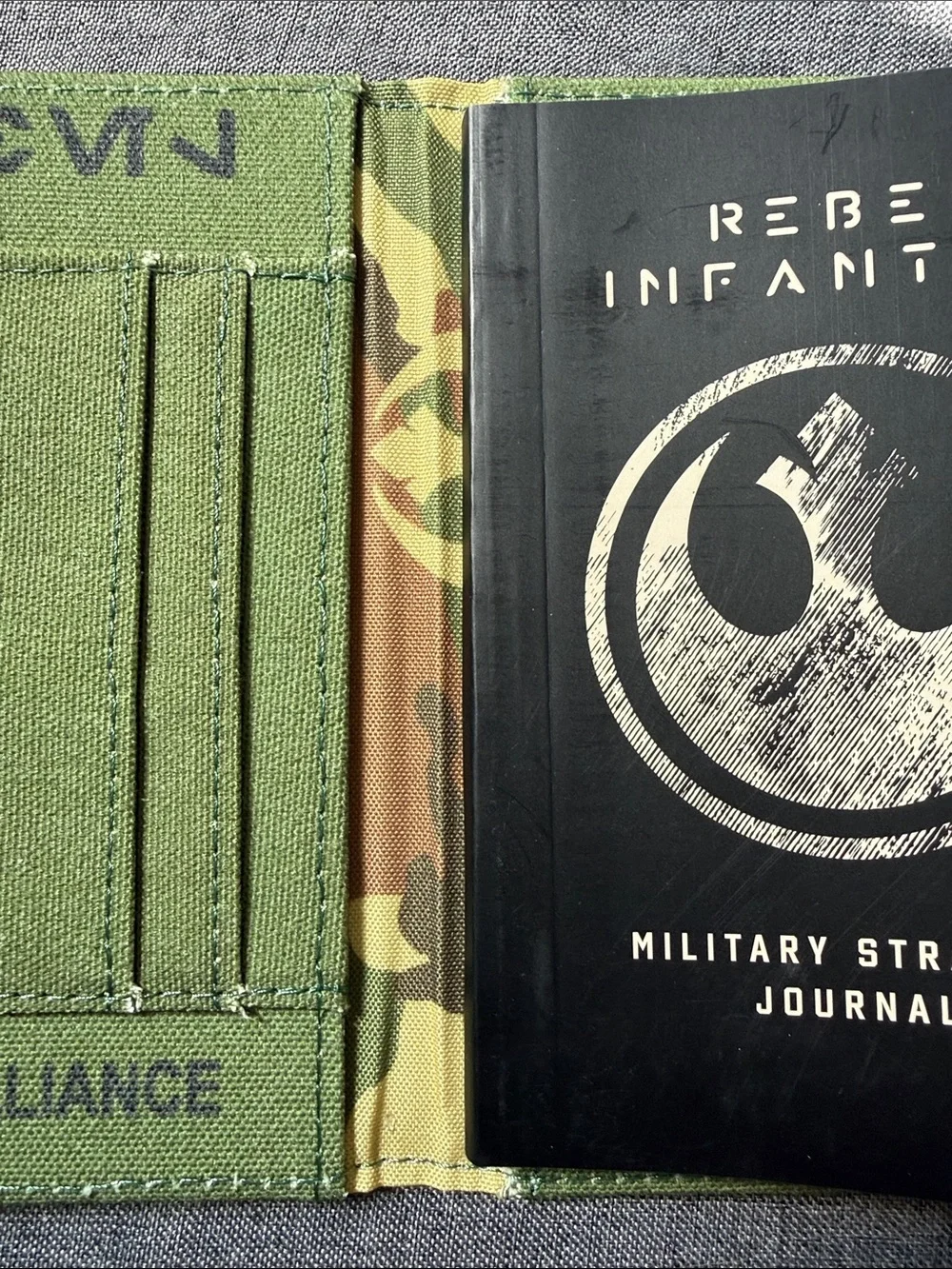 Star Wars Rebel Infantry Brown Journal/Notebook with credit card slots and pen